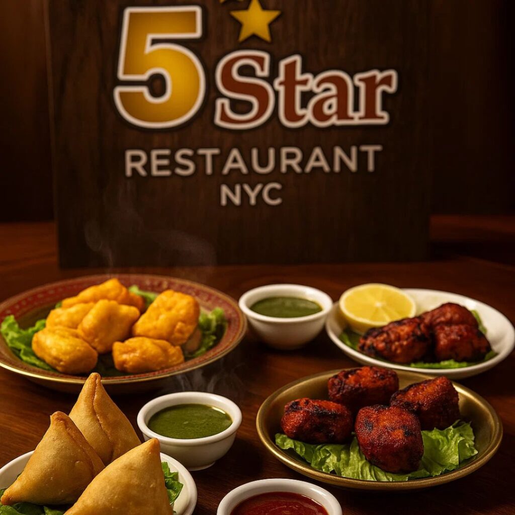 Quick Indian starters Five Star Indian restaurant NYC